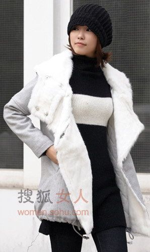 厚棉服潮流搭出潮流感 降温穿也不怕